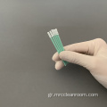 MPS-758 Στεγανή γωνιακή γωνιά Cleanroom Polyester Fiber Swab